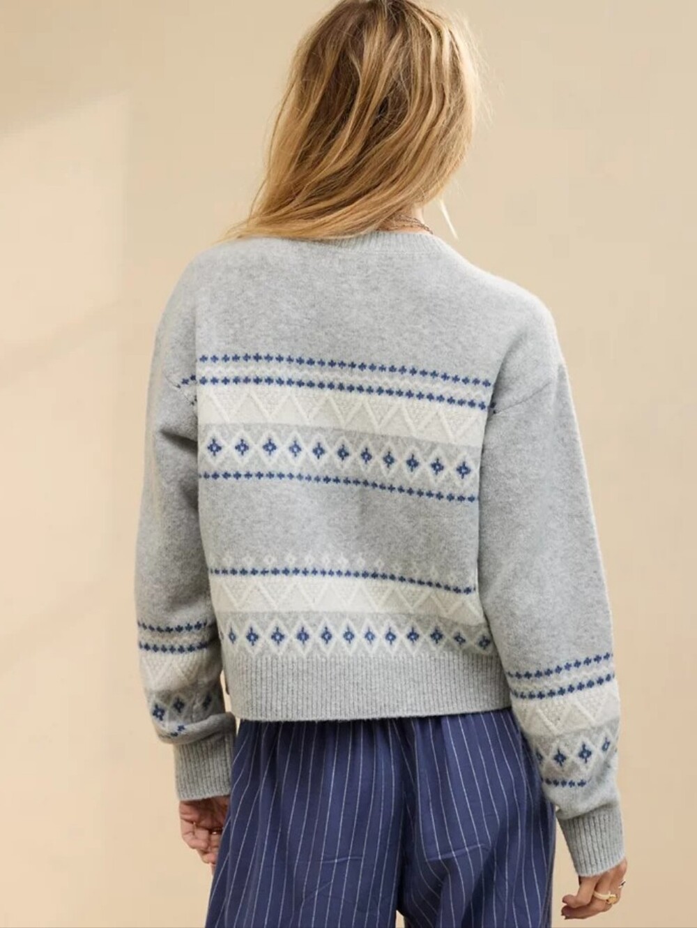 Aerie unREAL Fairisle Cardigan - Picture 3 of 9